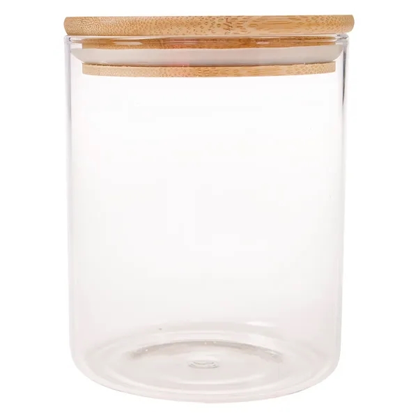 26 Oz. Glass Container With Bamboo Lid - Image 4