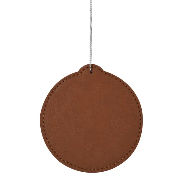 Leatherette Ornament - Circle - Image 2