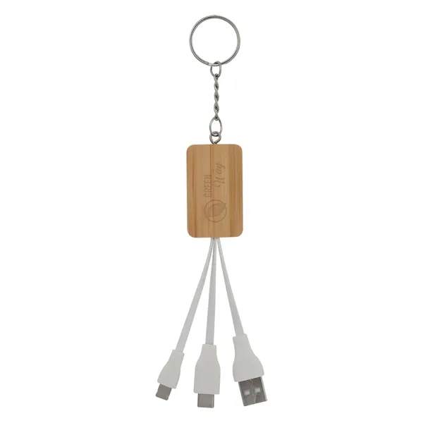 Bamboo 3-In-1 Charging Buddy Key Chain - Image 2