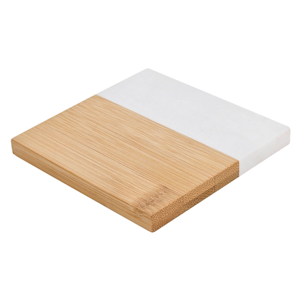 Marble And Bamboo Coaster - Image 2