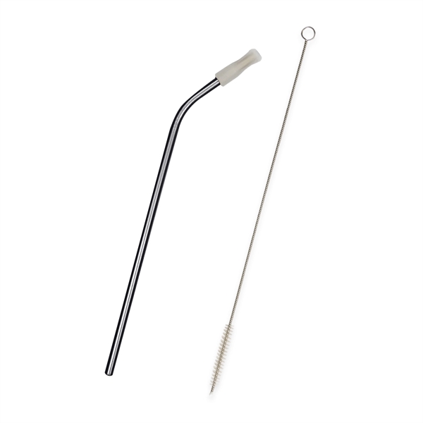 Bent Stainless Steel Straw - Image 2