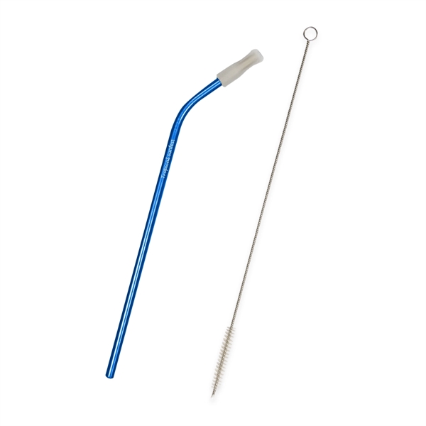 Bent Stainless Steel Straw - Image 4