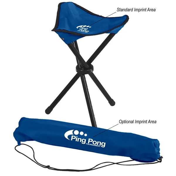 Folding Tripod Stool With Carrying Bag - Image 4