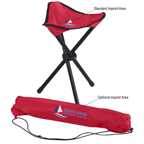 Folding Tripod Stool With Carrying Bag - Image 6