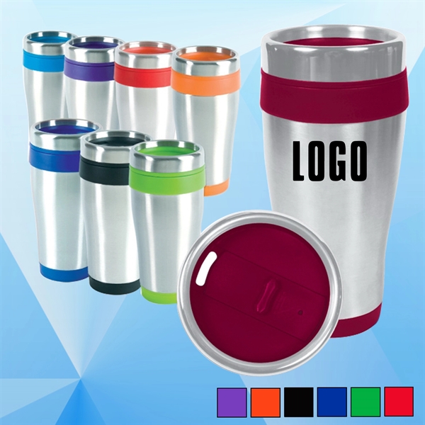 16 Oz Stainless Steel Travel Vacuum Tumbler/Cup - Image 1