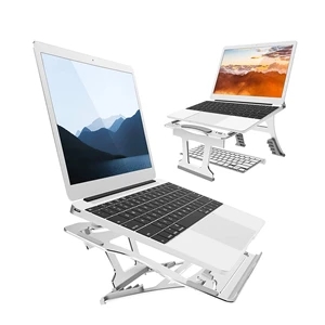 Aluminum 2 in 1 Laptop Stand for Desk