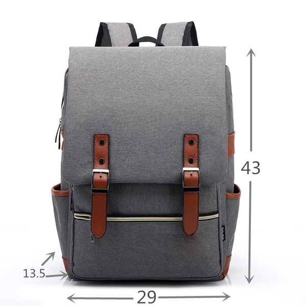 Outdoor Canvas Travel Backpack Fashion Backpack - Image 3
