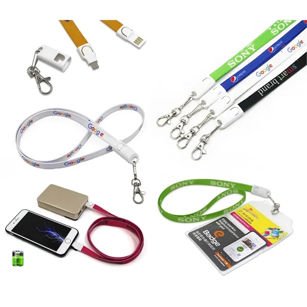 2 In 1 Lanyard Charging Cable