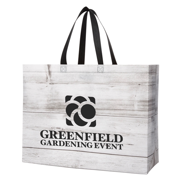 Chalet Laminated Non-Woven Tote Bag - Image 3