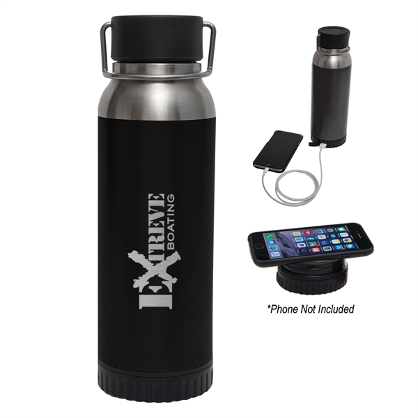 22 Oz. Carter Stainless Steel Bottle With Wireless Charge... - Image 1