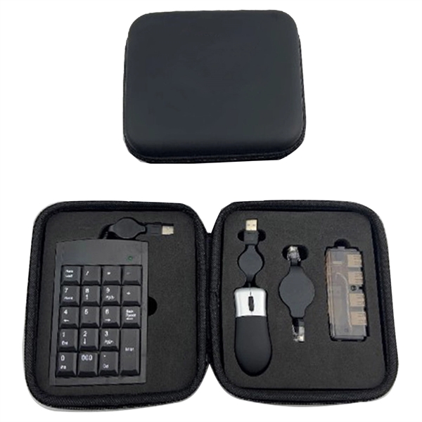 USB Travel Kit with Portable Keyboard and Mini Hub - Image 4