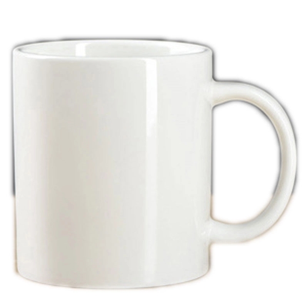 White Plain Ceramic Mug -12 OZ     - Image 2