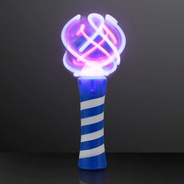 8.9" Cool Spin Light Up Wand Sensory Toy - Image 1