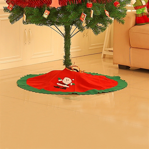 35" Christmas Tree Mat Skirt - Image 1