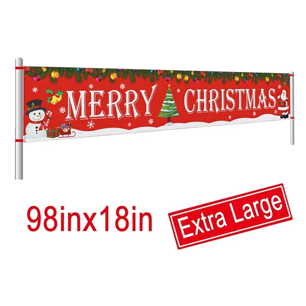 Large Merry Christmas Banner - Image 3