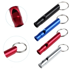 Outdoor Servial Whistle Keychain with rings