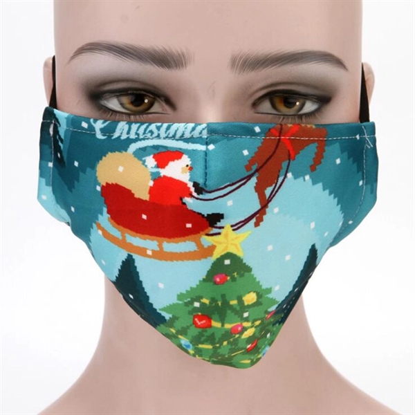 Merry Christmas Sport Mask for Adult Washable Christmas - Image 2