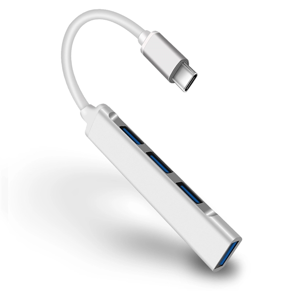 Ultra Slim Type C USB 3.0 Hub 4 Ports Works with MacBook, Ph - Image 2
