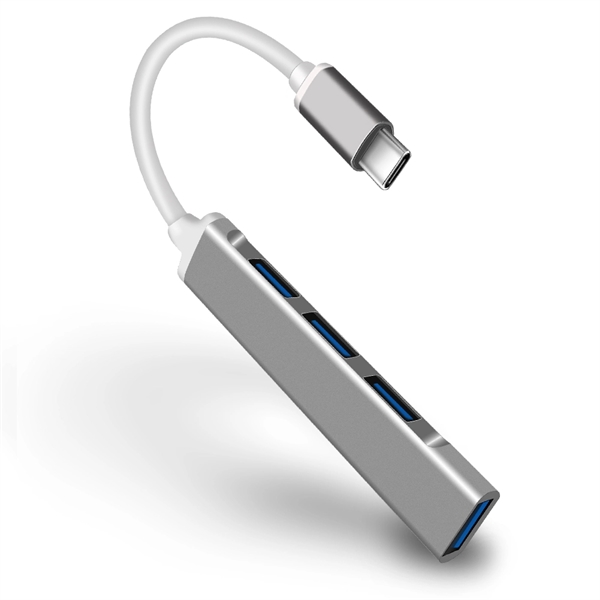 Ultra Slim Type C USB 3.0 Hub 4 Ports Works with MacBook, Ph - Image 3