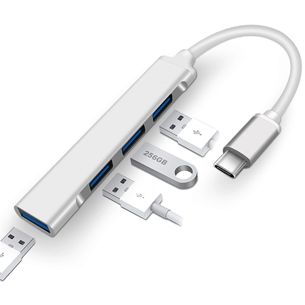 Ultra Slim Type C USB 3.0 Hub 4 Ports Works with MacBook, Ph - Image 6