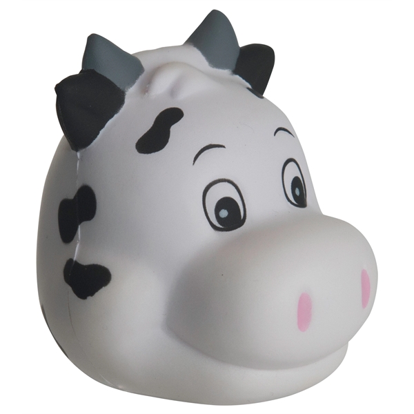 Squeezies® Cute Cow Head Stress Reliever - Image 1