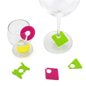 Silicone Wine Glasses Charms Set of 24    