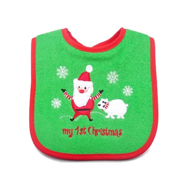 Cloth Baby Bibs Christmas Theme     - Image 3