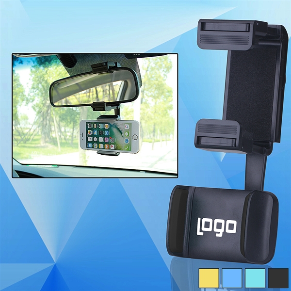 Rearview Mirror Cell Phone Holder - Image 1