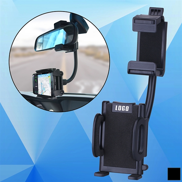 Rearview Mirror Cell Phone Holder - Image 1