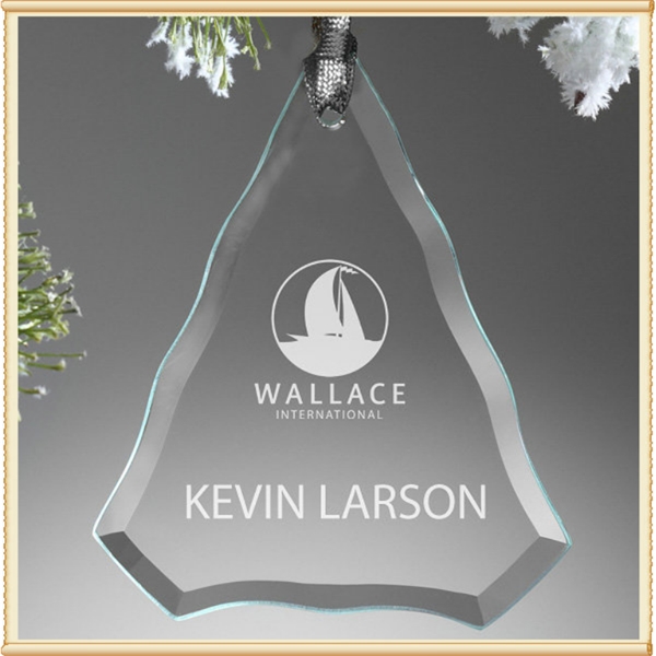 Personalized Holiday Jade Ornament - Triangle