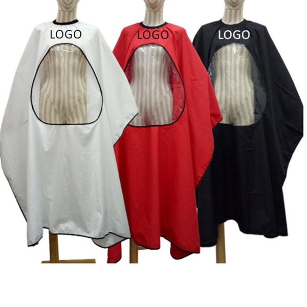 Barber Cape with Transparent Window     - Image 1