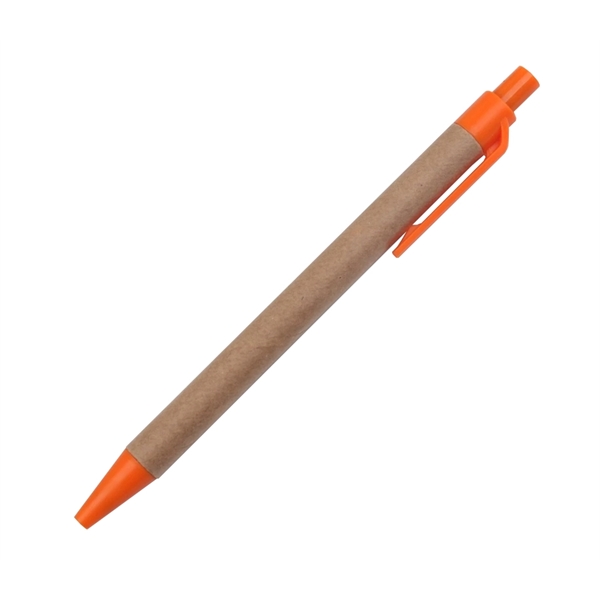 Paper Pen with Plastic Clip - Image 2