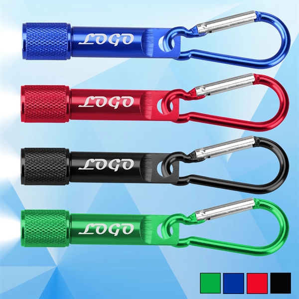 Flashlight with Carabiner - Image 1