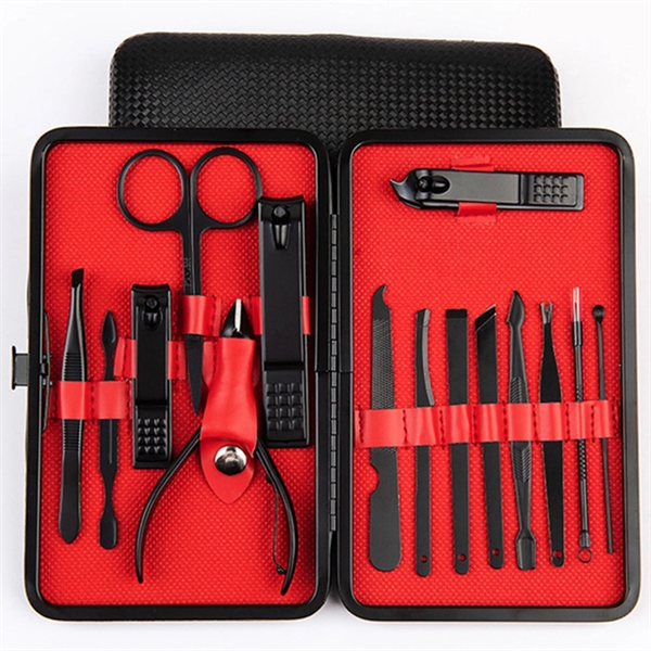 15 In 1 Stainless Steel Manicure Set - Image 1