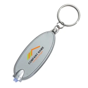 Oval Key Chain with LED light