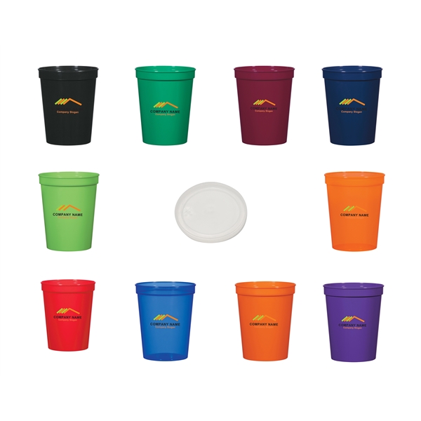 16 Ounce Colorful Sturdy Plastic Beverage Cup