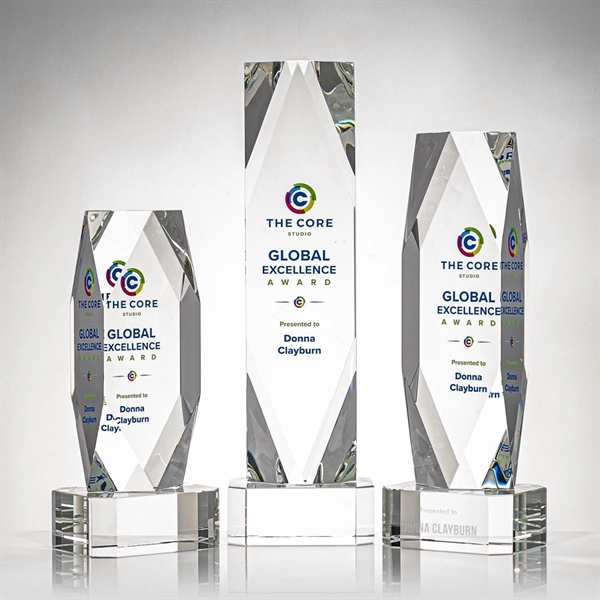 Delta VividPrint™ Award on Base - Clear - Image 1