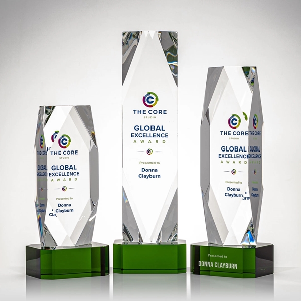 Delta VividPrint™ Award on Base - Green - Image 1
