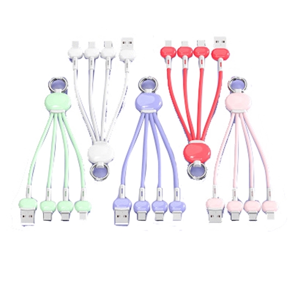 4-in-1 Key Chain Charging Cable     - Image 1