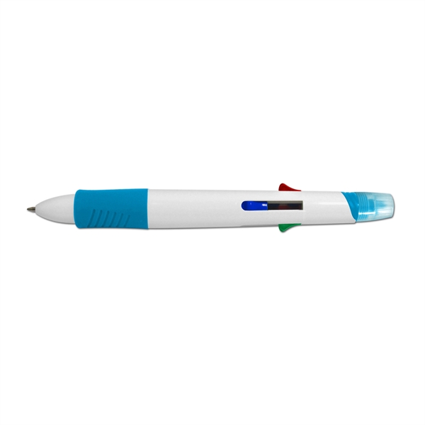 Click 'n Go™ Four color pen and fluorescent highlighter - Image 2