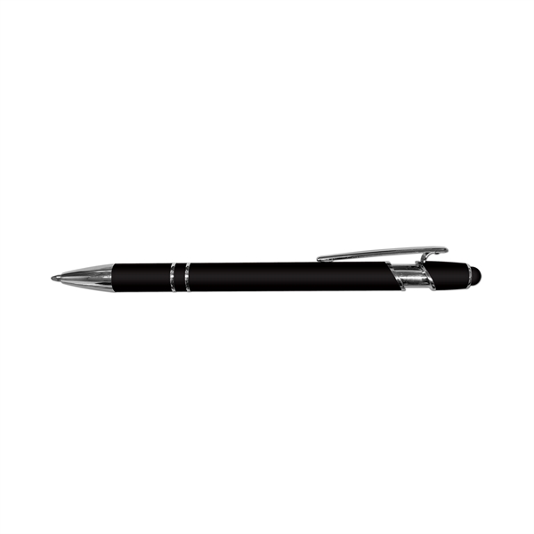 iWriter Exec Rubberized Metal Stylus Pen-Blue Ink - Image 3