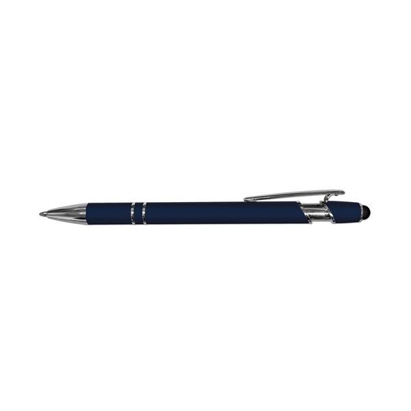 iWriter Exec Rubberized Metal Stylus Pen-Blue Ink - Image 4