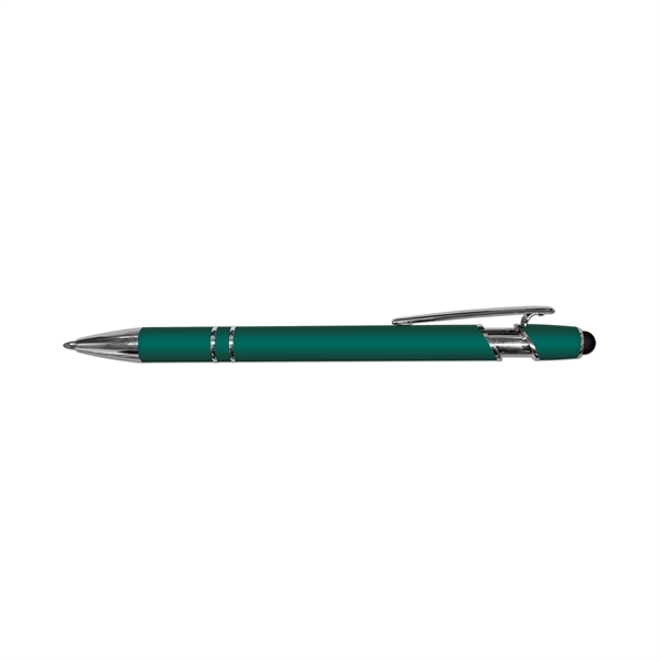 iWriter Exec Rubberized Metal Stylus Pen-Blue Ink - Image 6