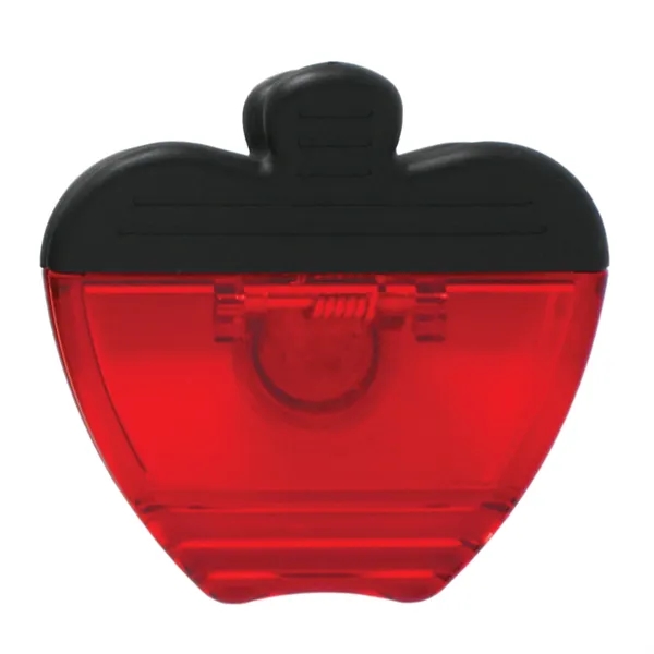 Apple Shaped Translucent Memo Clip With Magnet on Back - Image 2