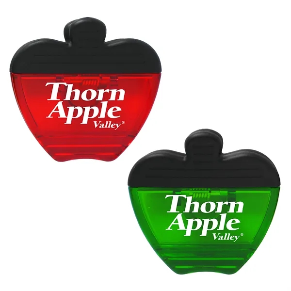 Apple Shaped Translucent Memo Clip With Magnet on Back - Image 3