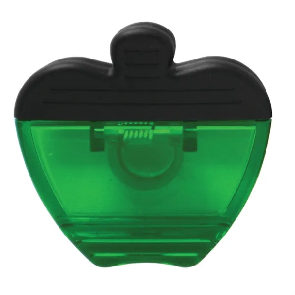 Apple Shaped Translucent Memo Clip With Magnet on Back - Image 4