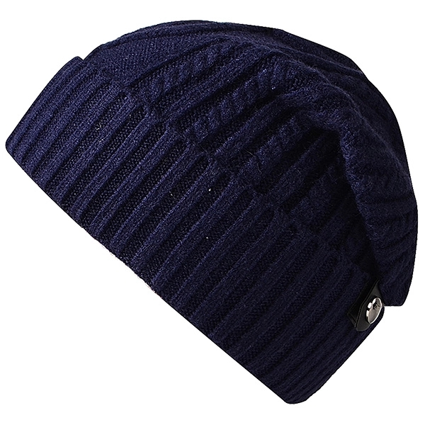 Knitted Beanie Hat/Cap w/ Buckle - Image 2