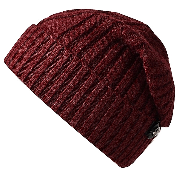 Knitted Beanie Hat/Cap w/ Buckle - Image 4