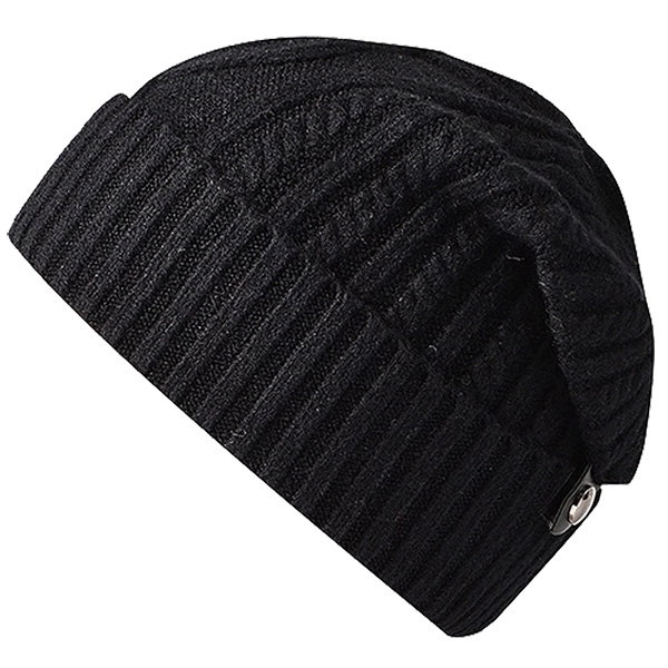Knitted Beanie Hat/Cap w/ Buckle - Image 7