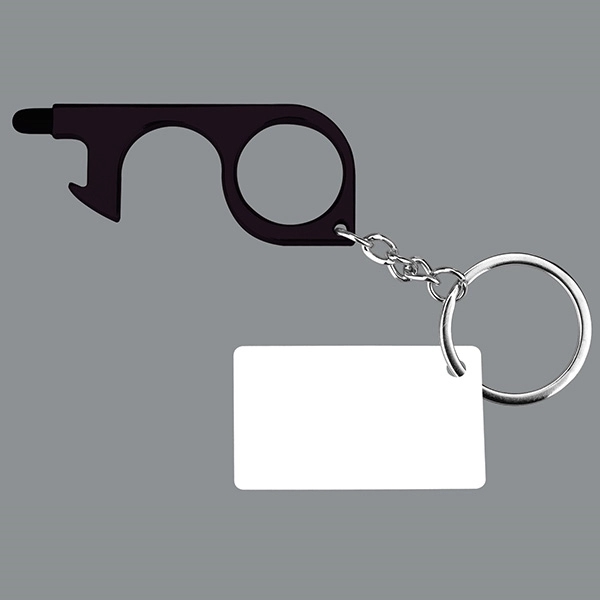 PPE No-Touch Door/Bottle Opener w/ Card Key Chain - Image 3